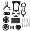equlup Bikes Computer Mount, Metal Bikes Computer Mount GPS Bracket Holder Bikes Computer Mount Adapter Base Bikes Exterior Mount Base for Bikes Stem (Black) view 1