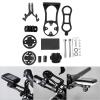 equlup Bikes Computer Mount, Metal Bikes Computer Mount GPS Bracket Holder Bikes Computer Mount Adapter Base Bikes Exterior Mount Base for Bikes Stem (Black) view 2