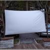 LARAKVEAKV Portable Projection Screen Outdoor 16:9 4K 160 Viewing Angle Projector Screen Includes Carry Bag|HD Wrinkle-Free-Light-Weight Movie Screen for Home Cinema(133 inch 16:9) view 1