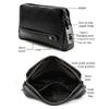 JTLB Fipilock FL - V1 Men Zipper Leather Wallet Smart Fingerprint Security Anti Theft Handbag Black view 3