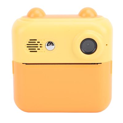 Instant Camera, 1080P Kids Instant Print Camera with 2.4 Inch Screen, 48MP Digital Zoom Video Camera Toddler, Portable Toy 3 4 5 6 7 8 9 10 Year Old Girls Boys (Yellow)
