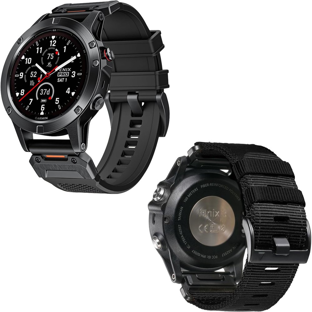 26mm Ultra Bands Designed for Garmin Fenix 8 51mm/Fenix 6X/Fenix 7X/Fenix 5X Plus/Fenix 6X Pro/Fenix 3/Fenix 3 HR/Tactix Delta,Quickfit 26 Watch Nylon Bands