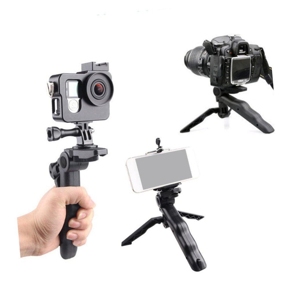 QUMIIRITY Lightweight Durable Handheld Tripod Small Camera Stand for Cell Phone Live Streaming Tripod