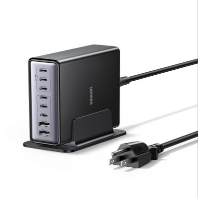 UGREEN Nexode 200W GaN USB C Charging Station, 8-Port Desktop Charger with PD 100W for MacBook Pro 16"/Air, Dell XPS, iPad Pro, iPhone 17/16/15, Galaxy S25/S24, Pixel 10/9