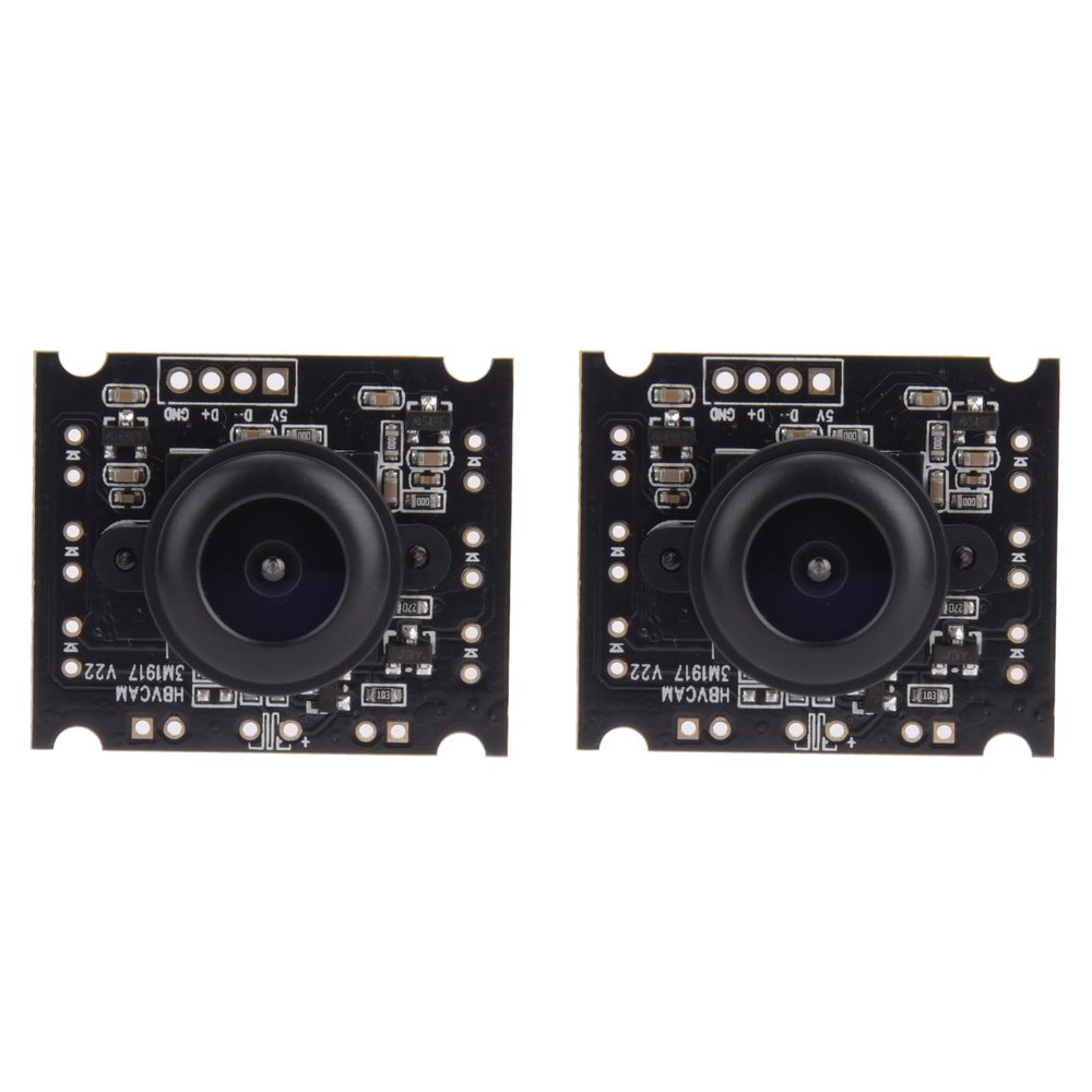 Walfront 2 Sets 15fps USB Camera Module Stable 30x25x14mm USB Camera Module with Cable for