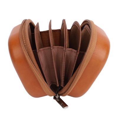 GOWENIC Camera Filter Bag, Camera Filter Pouch, Vintage PU Leather, 8 Layers Storage, Water and Shock Proof, Camera Filter Protective Pouch for 95mm Filters