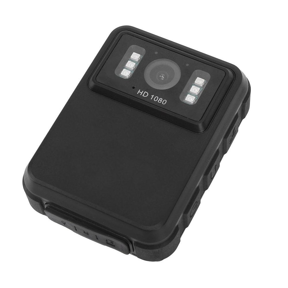 Zyyini Body Mounted Camera Night 1080p HD Wearable Camcorder, Portable Body Video Camera Loop Recording 130 Wide Angle for Law Enforcement with Night Function for Daily Rec (128GB)