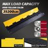 4 Packs Heavy Duty Cable Protector Ramp, 2 Channel 35200lbs Capacity Rubber Cable Ramps, Hose Ramp for Driveway, Traffic Speed Bump for Outdoor view 2