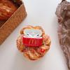 Keychain Charm Soft TPU Case Compatible with Apple AirPods 1 2 3 4 Pro Food Cool Fun Modern Special Unique Creative Bright Red Color Men Guys Boys Girls Kids (French Fries, for AirPods 4th 2024) view 2
