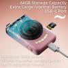 2025 New Digital Cameras,64MP Digital Camera with 64GB Memory Card,16X Zoom,2.8" Real HD Screen,Anti Shake,Easy to use Pocket Digital Camera for Kids and Gen Z,Compact Point-and-Shoot Camera view 4