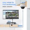 PANOOB PoE 4K 16 Channel Security Camera System, 16x 8MP IK10 Vandal Dome Cameras with Human/Vehicle Detection, Built-in Mic, 24/7 Remote Access, 4TB HDD NVR, PD54A1616-8M-1 view 2