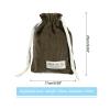 PATIKIL Soft Drawstring Lens Case, 9.84"x6.69"x0.28" Drawstring Lens Pouch, Camera Protective Handbag for Nikon DSLR Camera Lens, Brown view 2