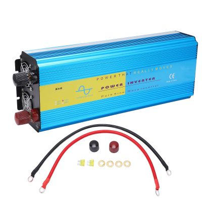 4000W DC12V Inverter LCD Display Dual Universal Plug 2 Cooling Fans Pure Sine Converter for Car Outdoor Home (AC110V),car inverter