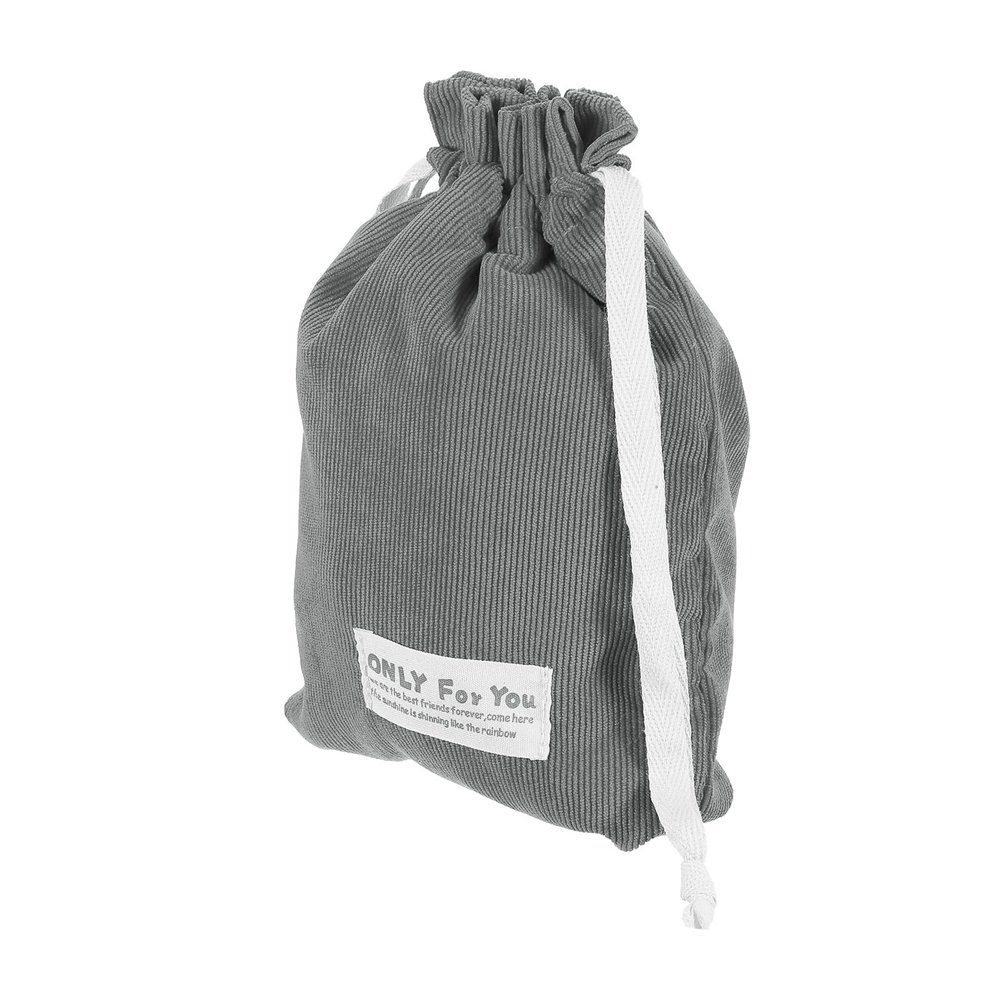 PATIKIL Soft Drawstring Lens Case, 9.84"x 6.69"x0.24" Drawstring Lens Pouch, Camera Protective Handbag for Nikon DSLR Camera Lens, Gray