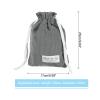 PATIKIL Soft Drawstring Lens Case, 9.84"x 6.69"x0.24" Drawstring Lens Pouch, Camera Protective Handbag for Nikon DSLR Camera Lens, Gray view 2