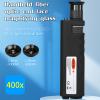 4-Piece Set Fiber Cleaning Tool kit Handheld Fiber Microscope 400x view 2