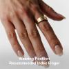 Victormont Vic Ring, Ultra-Light Titanium Smart Ring, 7-Day Battery Life, Fitness/Sleep/Stress Tracker for Women & Men, No APP Subscription Fees, IP68 Waterproof, iOS & Android Compatible(Gold, 8) view 3