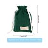 PATIKIL Soft Drawstring Lens Case, 9.84"x6.69"x0.24" Drawstring Lens Pouch, Camera Protective Handbag for Nikon DSLR Camera Lens, Dark Green view 2