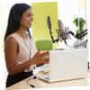 BESTonZON USB Condenser Microphone Flexible Gooseneck for Desktop Recording Live Streaming Online Classes and Podcasts Easy to Use Compact Design for Voice and Sound Capture view 3