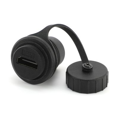 AVSSZ HDMI 2.0 Cable Connectors, 10 Pack, Round, Water/Dust Proof, Solder Free, High-Speed Transmission