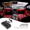 200W Car Power Inverter DC 12V to 110V Car Outlet Adapter Plug Adapter Converter with 4 USB Ports Power Inverter for Vehicles (Black) view 2