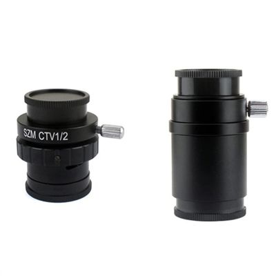 Microscope 1/2 1/3 1X 0.3X 0.5X Adapter C Mount Lens for Trinocular Stereo Microscope(1X and 1-2)