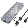 fanxiang SSD Enclosure, USB 3.2 Gen 2 (10 Gbps), M.2 NVME/SATA SSD Enclosure, USB Adapter/Reader, Solid State Drive External Enclosure, Supports M and B+M Keys and Size 2230/2242/2260/2280 SSDs, MD87 view 1