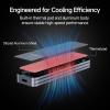 fanxiang SSD Enclosure, USB 3.2 Gen 2 (10 Gbps), M.2 NVME/SATA SSD Enclosure, USB Adapter/Reader, Solid State Drive External Enclosure, Supports M and B+M Keys and Size 2230/2242/2260/2280 SSDs, MD87 view 2