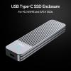 fanxiang SSD Enclosure, USB 3.2 Gen 2 (10 Gbps), M.2 NVME/SATA SSD Enclosure, USB Adapter/Reader, Solid State Drive External Enclosure, Supports M and B+M Keys and Size 2230/2242/2260/2280 SSDs, MD87 view 3