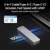 fanxiang SSD Enclosure, USB 3.2 Gen 2 (10 Gbps), M.2 NVME/SATA SSD Enclosure, USB Adapter/Reader, Solid State Drive External Enclosure, Supports M and B+M Keys and Size 2230/2242/2260/2280 SSDs, MD87 view 4