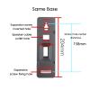 KIYILIHI Speaker Stand, Wall-Mounted Speaker Shelves 1 Pair,Tray Can Be Extended from 130 to 320 mm Speaker Stand, for Home Theaters Professional Performance(Speakers Not Included)(Tray Depth 370mm) view 3