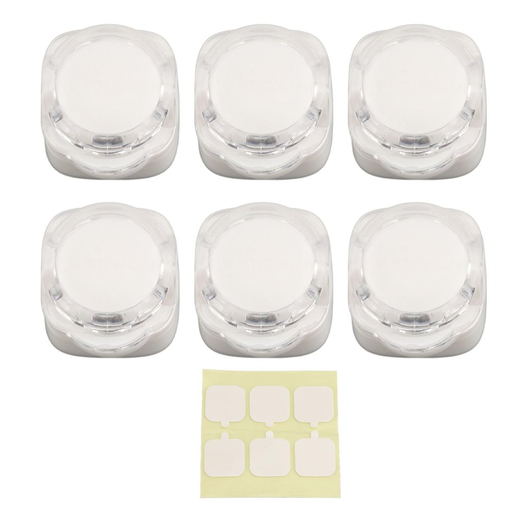 Aramox 6 Pcs Cable Keeper with Acrylic Adhesive Tape for Neat Desk Wire Management, Easily Compatible with Most Cables, Easy Installation with Traceless Tape, Suitable for All Surfaces
