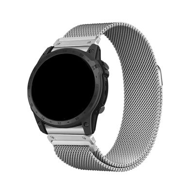 22 26mm Milanese Quick Fit Watch Strap With for Garmin Fenix8 7 7XPro Fenix 6 Fenix 5 EPIX 2 Metal Bracelet Band(Silver,22mm(Fenix 8 47mm))