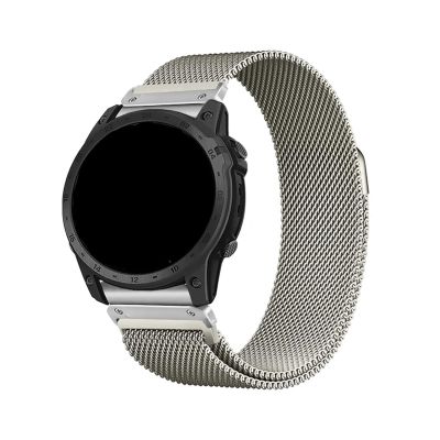 22 26mm Milanese Quick Fit Watch Strap With for Garmin Fenix8 7 7XPro Fenix 6 Fenix 5 EPIX 2 Metal Bracelet Band(Starlight,26mm(Fenix 8 51mm))