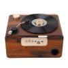 Retro Wooden Bluetooth Speaker, Vintage Portable Speaker HIFI Subwoofer Home Audio Speaker with Warm Ambient Light for Home, Office, Party view 1