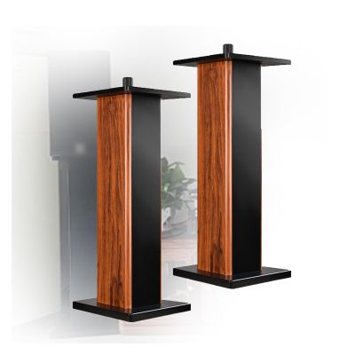 KIYILIHI Speaker Stand, Base Size 340x340mm Speaker Stands,Sand Can Be Filled Speaker Stands 2 Pieces, for Home Theaters Professional Performance Recording Composing(Brown,280x240x500mm)