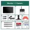 10'' AHD Digital Wireless DVR Recorder Reverse Backup Camera With WiFi MonitorCompatible With Truck/Trailer/Bus/RV/Pickups/Trailer(Add 1 camera,128G) view 2