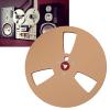 1/4 7 Inch Empty Tape Reel, 3 Holes 7inch Open Reel Sound Tape Empty Reel, Aluminum Alloy Universal for Reel to Reel, Takeup Reel, 3 Holes Empty Tape Reel for Recording (Gold) view 4