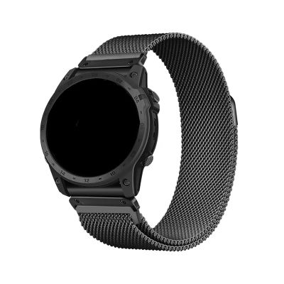 22 26mm Milanese Quick Fit Watch Strap With for Garmin Fenix8 7 7XPro Fenix 6 Fenix 5 EPIX 2 Metal Bracelet Band(Black,26mm(7x/6x/5x))