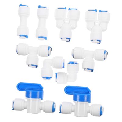 CIYODO 10pcs Push Connector Water Tube Fittings for Purifiers and Filters for Ice Makers Machines and Beverage Dispensing Systems
