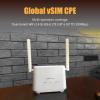 4G WiFi Router Cat 6 with Sim Card Slot Homefi Global vSIM CPE Wireless Network and Wired Broadband Mutual Backup Internet Gaming Router 15GB for US view 2