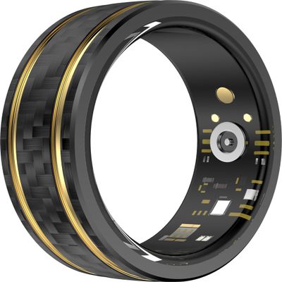 CNBRO Smart Ring Heart Rate Monitor Blood Pressure Ring Sleep Tracker Fitness Ring Pedometer Step Counter Calories Fitness Tracker Waterproof Health Smart Rings for Men Women
