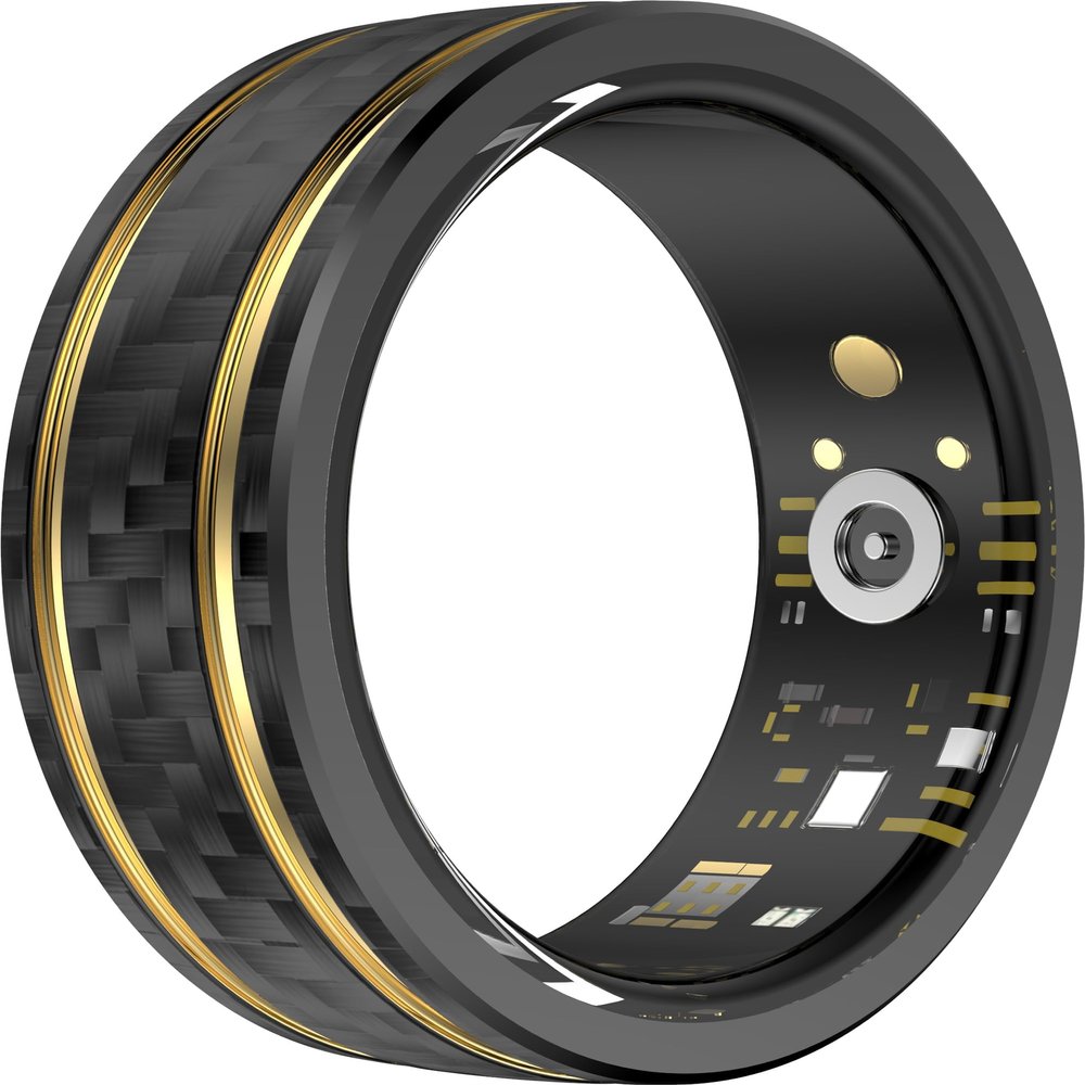 CNBRO Smart Ring Heart Rate Monitor Blood Pressure Ring Sleep Tracker Fitness Ring Pedometer Step Counter Calories Fitness Tracker Waterproof Health Smart Rings for Men Women