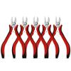 HOUSERAN 5-Pack 4" Wire Cutters, Spring Loaded Side Cutters for Jewelry Making, Flush Cut Pliers with Angled Design, Small Wire Cutters for DIY, Craft, Electronics, Repairing view 1