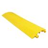 Rubber Speed Bump, Heavy Duty Speed Bump Cable Protected Ramp, Wear Resistant Driveway Bumper, Suitable for School Parking Lot Entrance view 1
