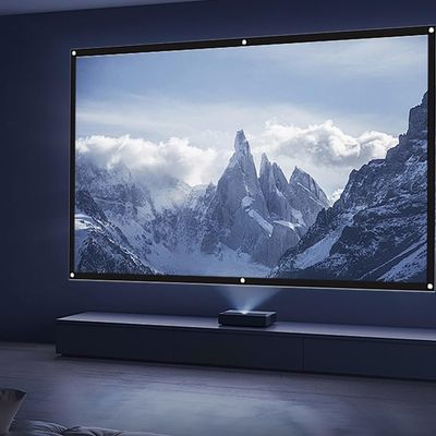 100" 120" Projection Screen Portable Projector Screen for Indoor Outdoor 16:10 16:9 4:3 HD Wrinkle Free Movie Screen for Home Theater, Party Camping(16:10,100in)