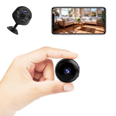 MCJ 2K Mini WiFi Camera - Indoor Security Camera with Video Live Feed, Motion Detection Night Vision, No SD Card Included, Baby/Pet Monitor A9 (A9)