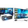 FUDONI P3 Projector Bundle FUDONI Projector Screen 100 inch view 1