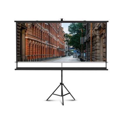 60/72/84/100inch Portable Projector Screen with Tripod,16:9 HD,Adjustable Screen,Wall Mount Movies Screen for Home Theater,Business Presentation(60inch)