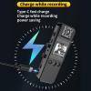 Camnoon 4K Body Camera with Audio and Video Recording Wearable Body Cam Mini Webcam 180 Rotatable Lens IR Night Vision One-Key Alarm with Mini Tripod for Law Enforcement Delivery Personal Traveling view 2